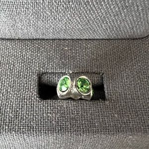 Trollbead retired light green and sterling silver